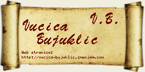 Vučica Bujuklić vizit kartica